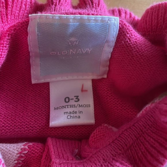 Old Navy Argyle Baby Sweater - Picture 2 of 3